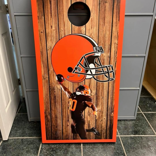 Browns-Cornhole-Board
